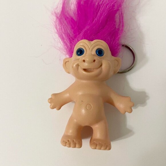 Vintage Troll Doll Keychain Made in Korea Collectible Toy - Picture 2 of 16